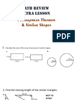 MTT Review Pythagorean Theorem Similar Shapes