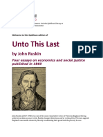 Unto This Last: by John Ruskin