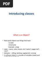 4 Introducing Classes