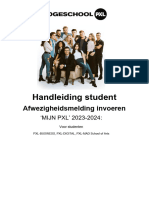 Handleiding Afwezigheden Studenten MIJN PXL Dept BUSINESS DIGITAL MAD 2023-2024