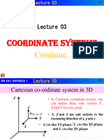 Coordinate Systems: Continue