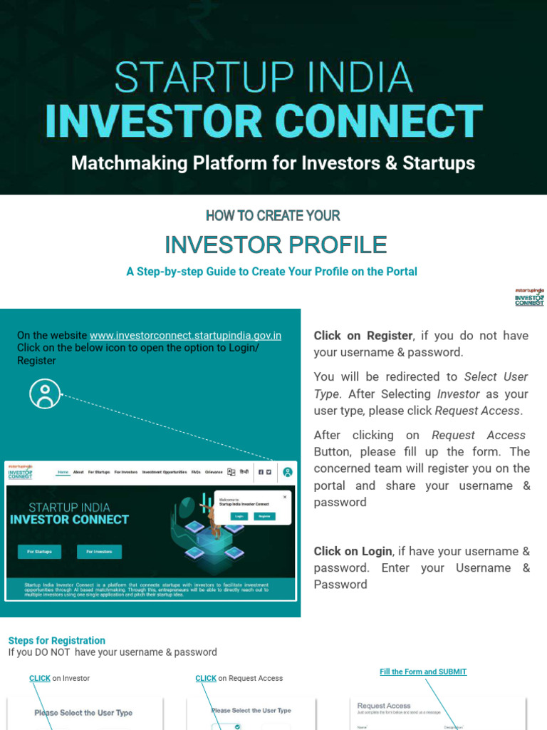 Guide1 How To Create Your Investor Profile | PDF | Password | User ...
