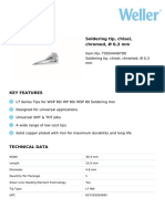 Datasheet - Soldering Tip Chisel Chromed Ø 03 MM - T0054449799