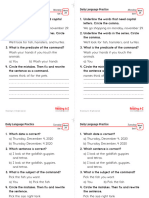 Capitalization and Commas-Dates & Punctuation - Commas in A Series - Activity - Sheets