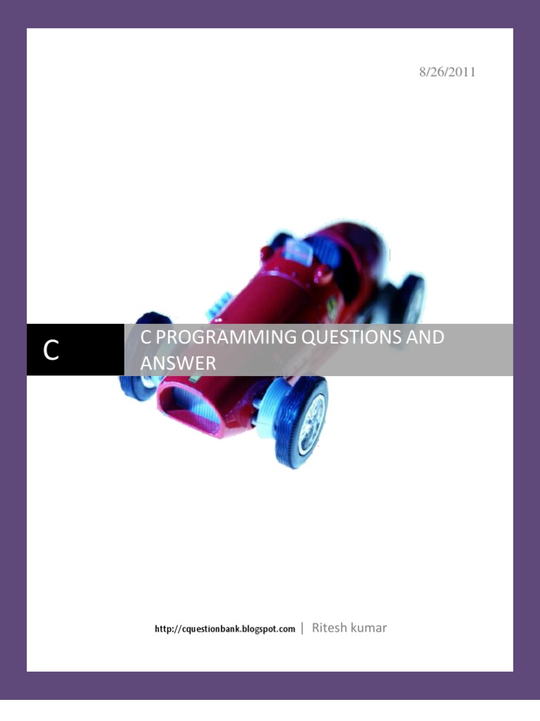C Programming Questions and Answers | PDF | C (Programming Language ...