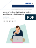 Cost of Living - Definition, Index and Factors To Measure