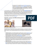 Manometric Pressure Measurement