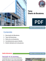 Tema: Diseño de Bocatoma.: Unidad 4: Obras Hidráulicas para Riego