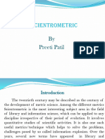 Scientrometric: by Preeti Patil