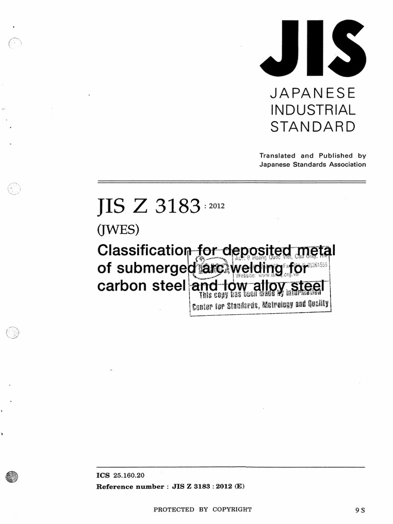 Jis Z 3183-2012 | PDF