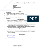 Notion Du Droit de L'homme Et Justice Dans La Société