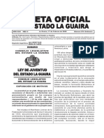 Ord. 574 - Ley de Juventud Del Estado La Guaira