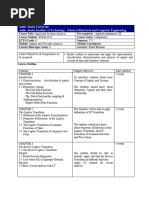 Signals and Systems Outline (2016E.C)