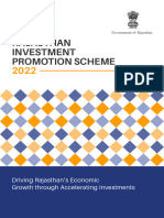 Rajasthan Investment Promotion Scheme 2022