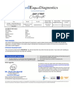 COVID 19 Certificate Unique Specimen Number NF205280067 1