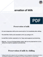 Preservation of Milk