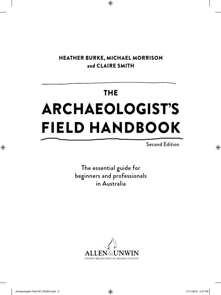 Archaeologist's Field Handbook | PDF