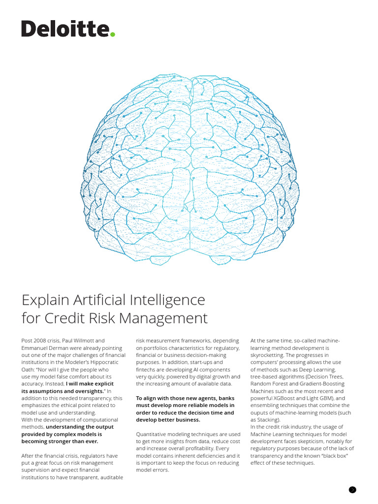 AI in Credit Risk Management Insights | PDF | Machine Learning ...
