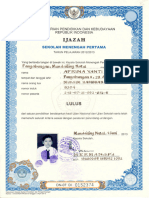 Ijazah SMP Afrina