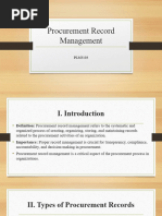 Procurement Record Management