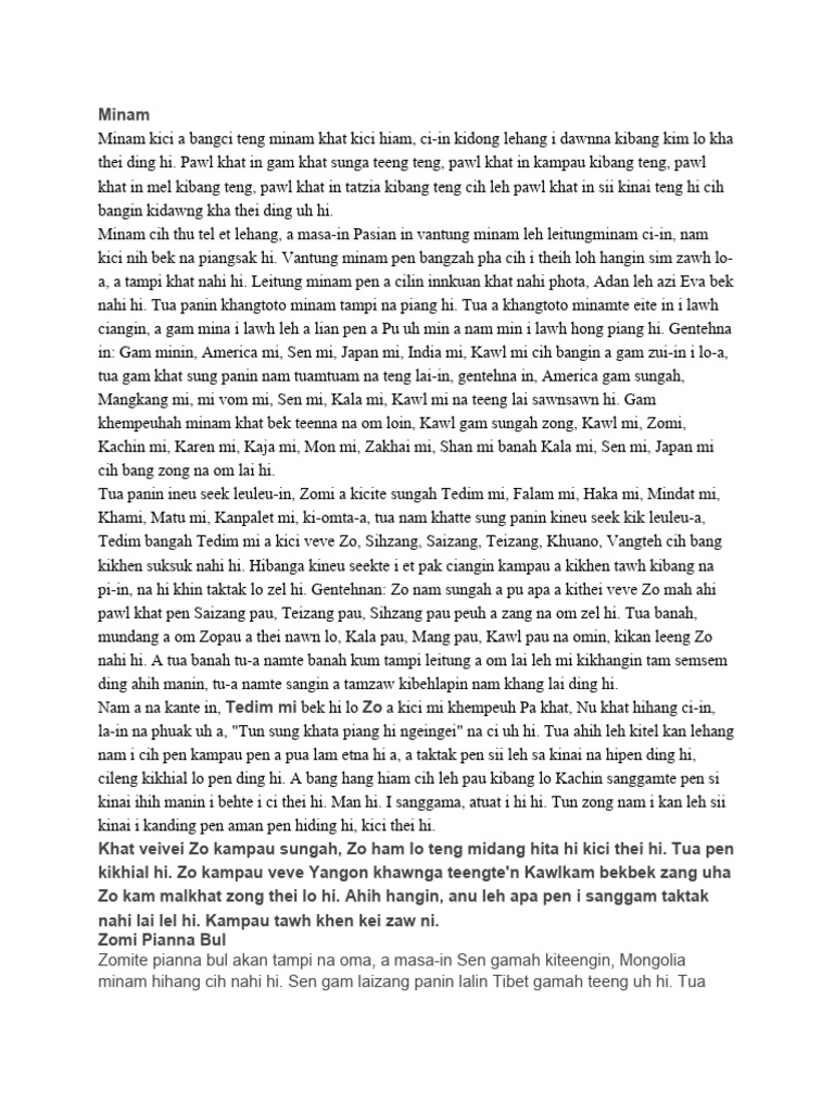 Zo History and Migration | PDF | Language Arts & Discipline | Foreign ...