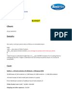 Budget (Atlas Imports) (Con Datos)