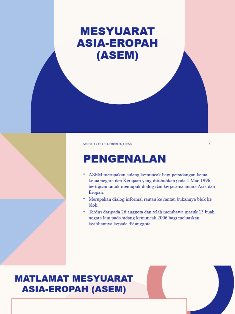 ASEM | PDF