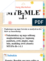 Q1 MTB Week4 Mga Salitang Magkasingtunog