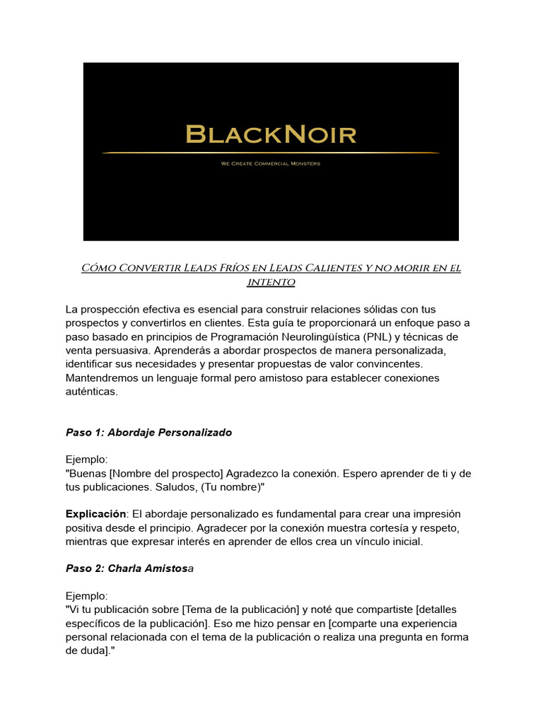Guia appointment setting blacknoir pdf cognici n