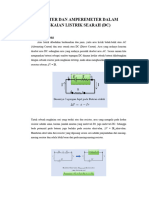 Voltmeter Dan Amperemeter Dalam Rangkaian Listrik Searah (DC)