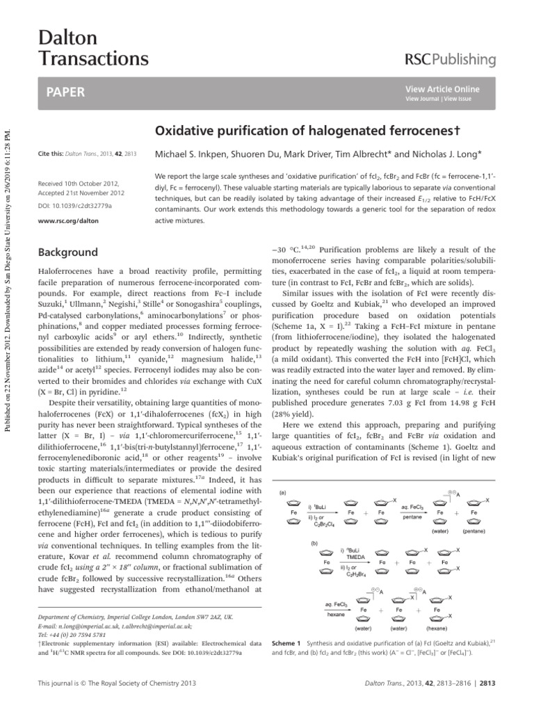 Dalton Transactions Paper PDF