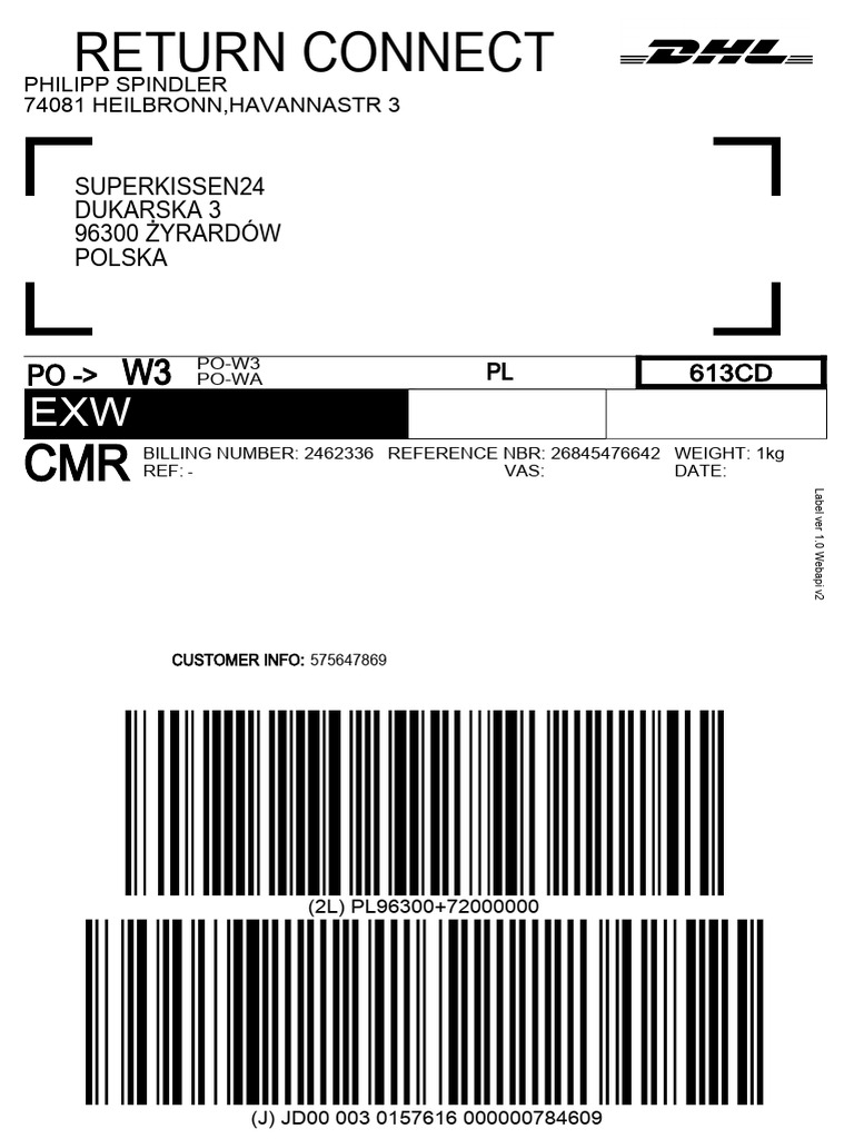 DHL 26845476642 | PDF