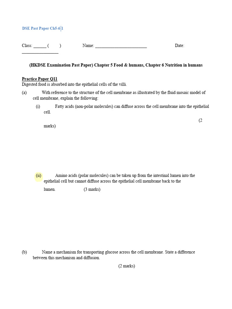 Dse past paper ch5 6 pdf