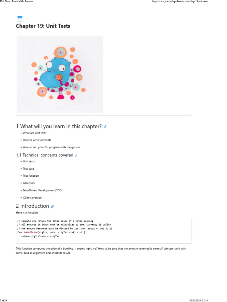 Unit Tests - Practical Go Lessons-19 | PDF | Unit Testing | Computer File