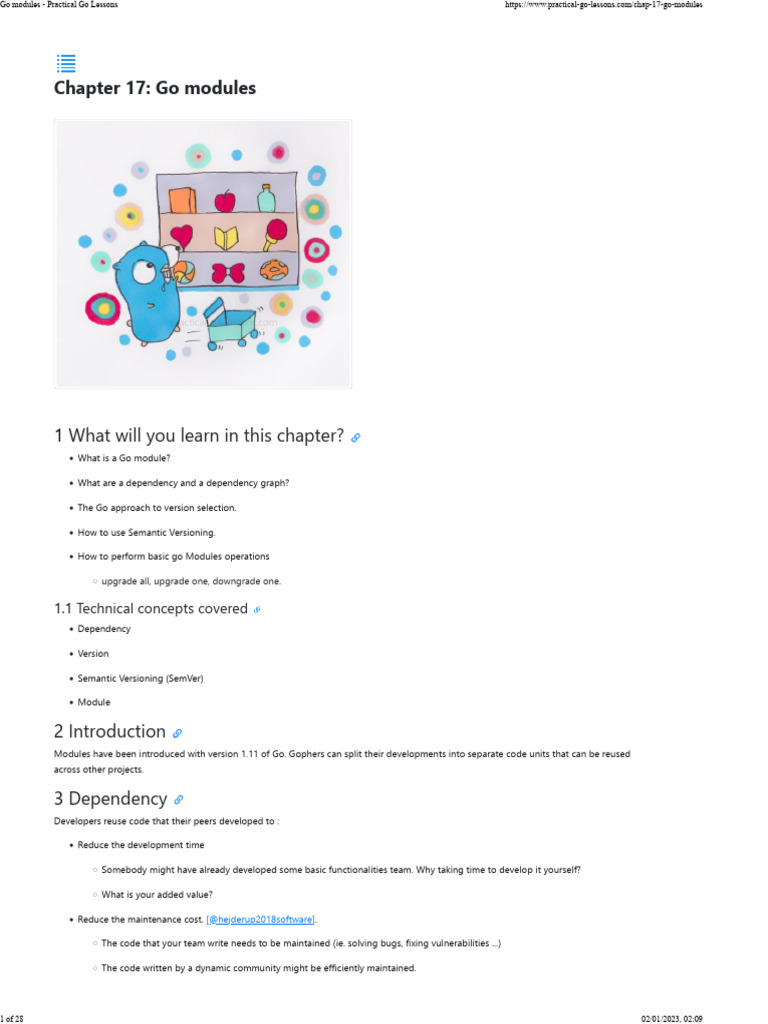 Go Modules - Practical Go Lessons-17 | PDF