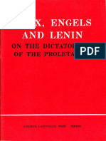 Marx Engels Lenin On The Dictatorship of The Proletariat