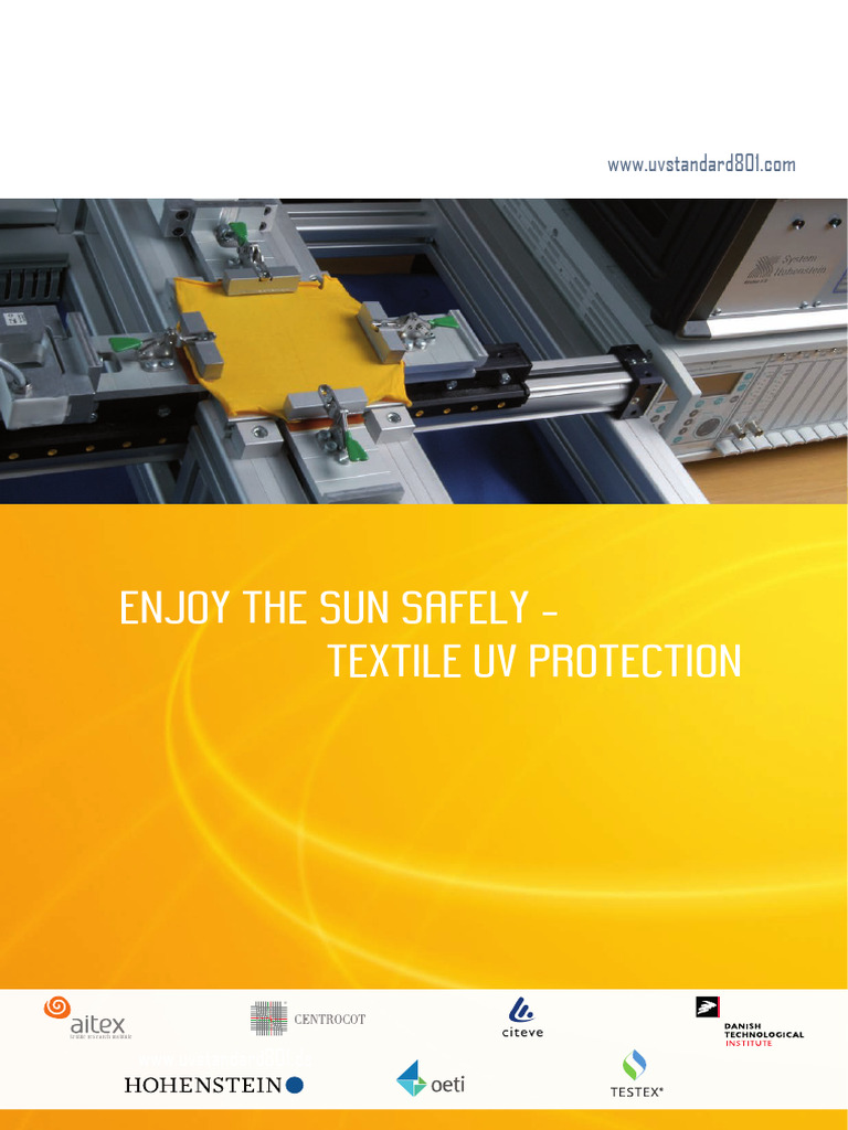 Textile UV Protection Guidelines | PDF | Ultraviolet | Sunscreen