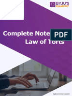 Complete Notes Law of Torts 91