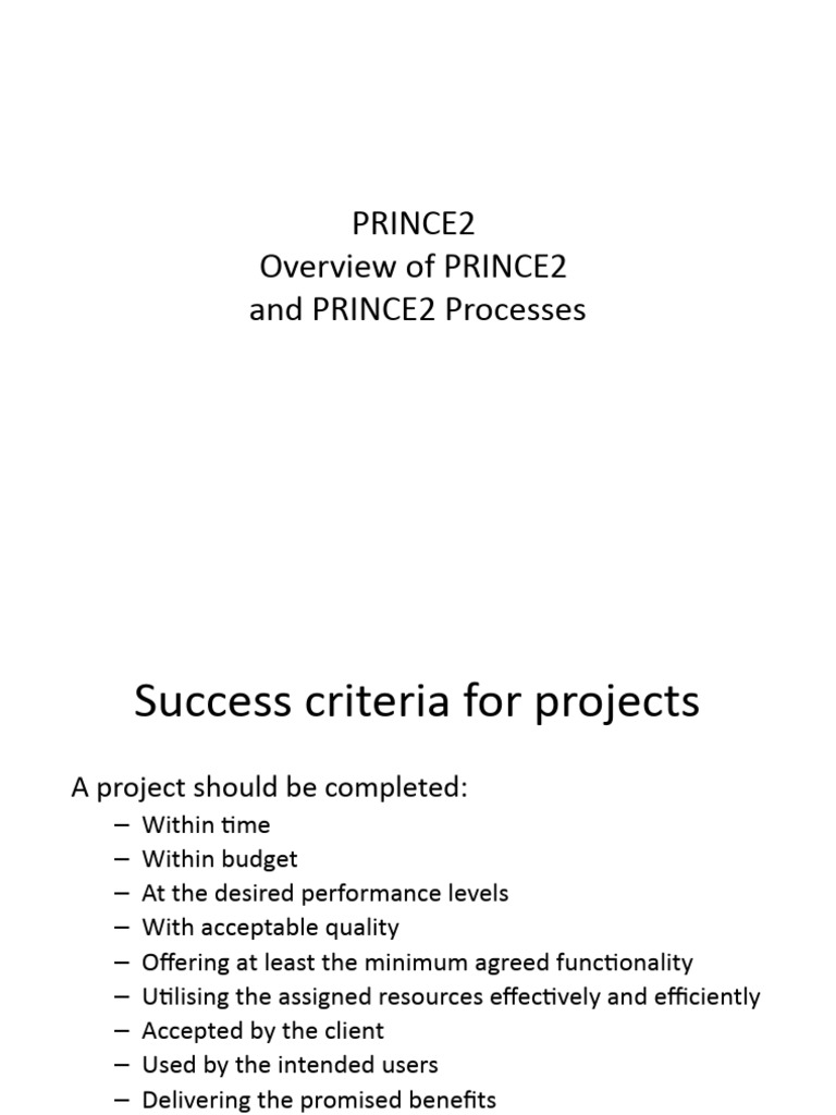 PRINCE2 Integrated Elements Overview | PDF | Project Management | Risk
