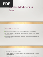 Access Modifiers in Java