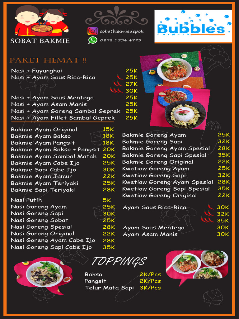 Menu Sobat | PDF | Drink | Non Alcoholic Drinks