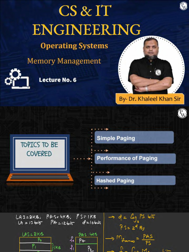 Memory Management 06 - Class Notes | PDF