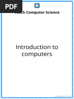 Revision Notes - 01 Introduction To Computers