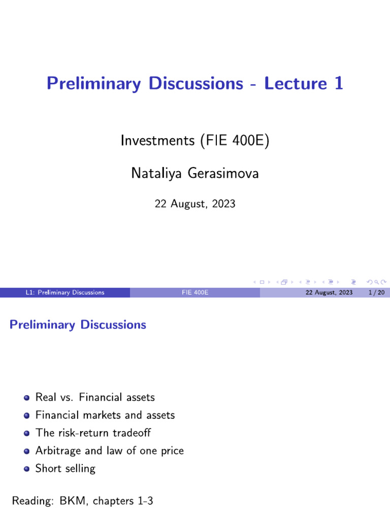 Topic 1 preliminary discussions 2023 pdf