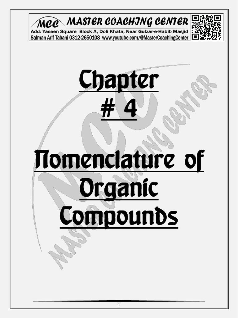 IUPAC Naming Rules for Organic Compounds | PDF | Functional Group | Alkane