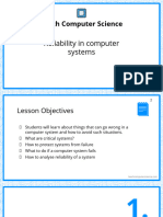 Presentation - 02 Reliability in Computer Systems