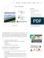 Street Lighting Design - Layout & Calculations - Electrical4U