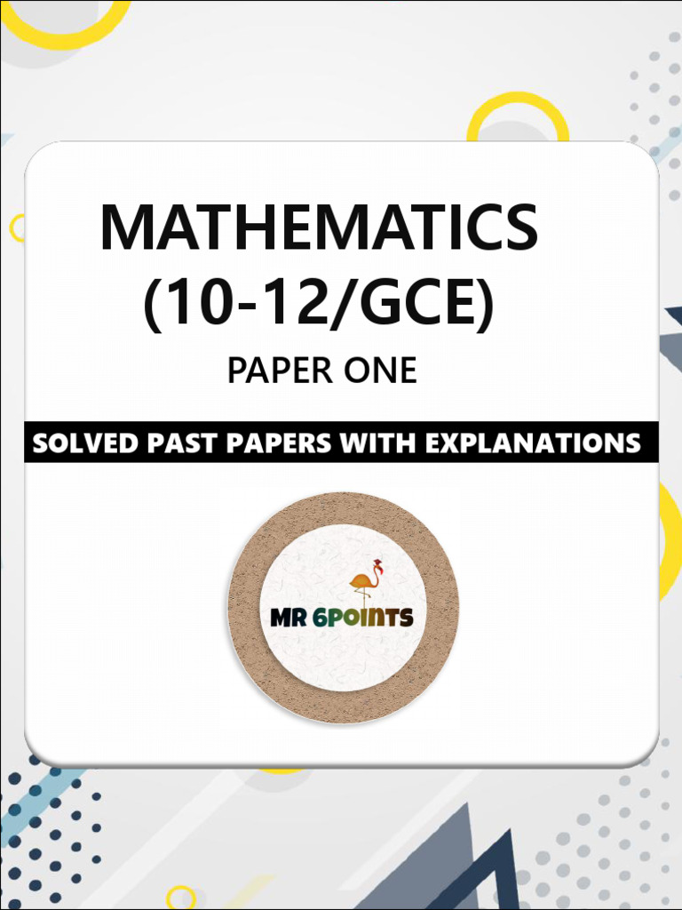 Math Paper 1 MR 6points PDF