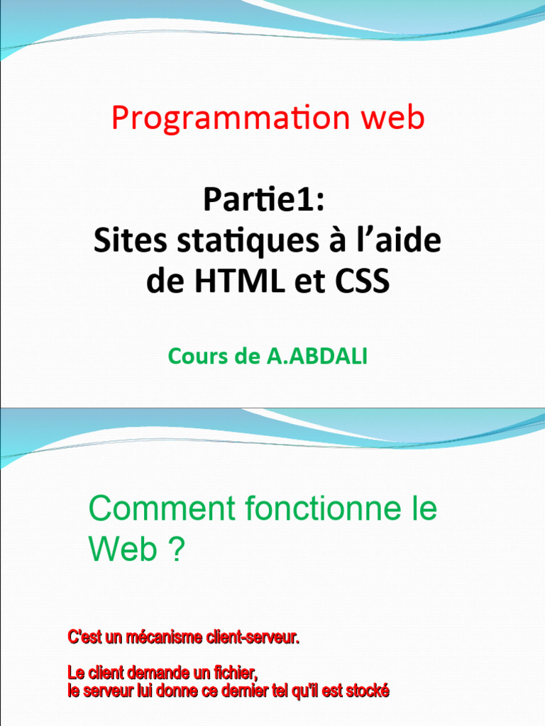 Introduction à HTML et CSS | PDF | Mise en réseau | Internet et Web
