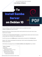 How To Install Samba On Debian 10 Buster